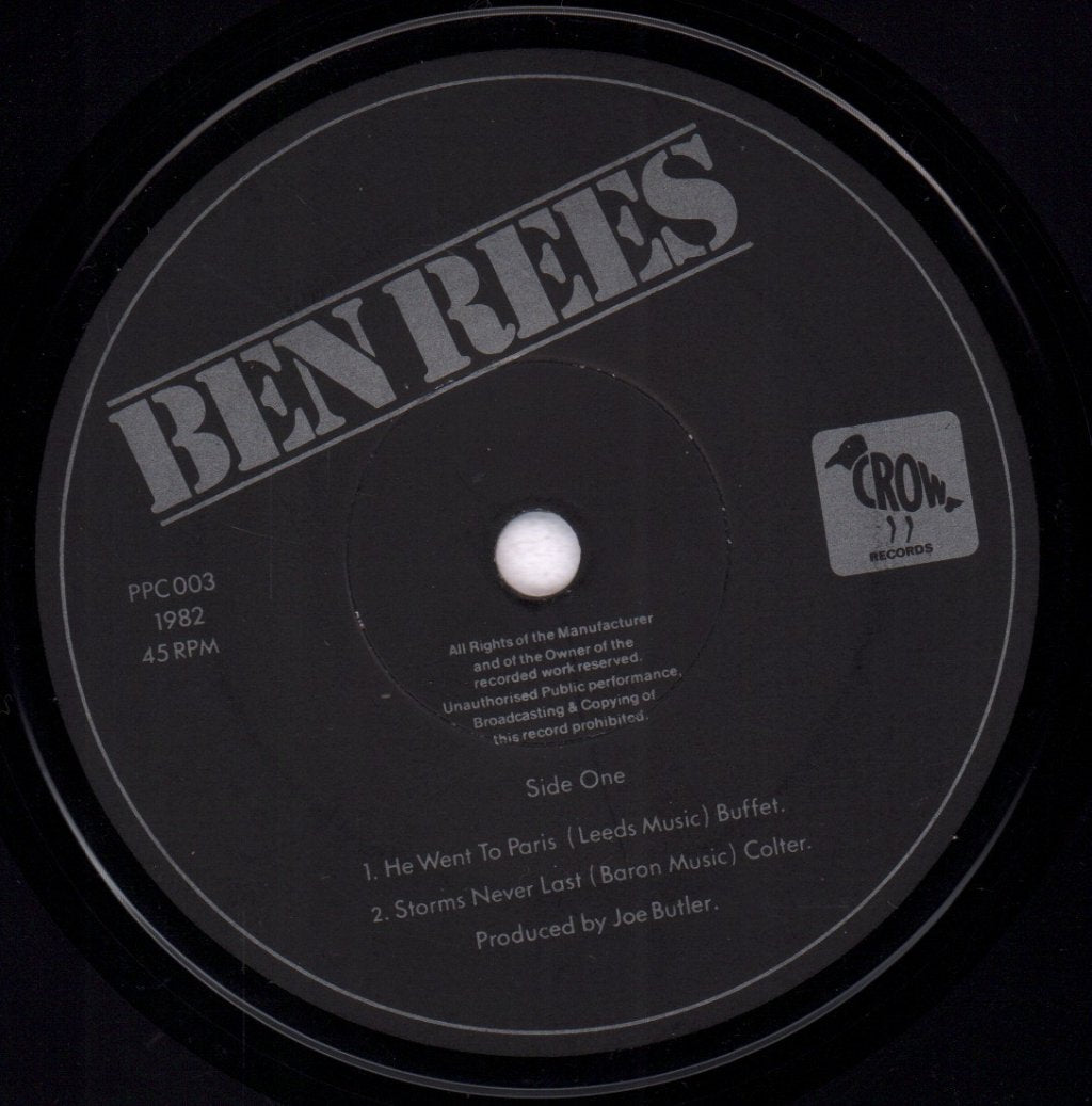 Ben Rees - He Went To Paris - 7 Inch