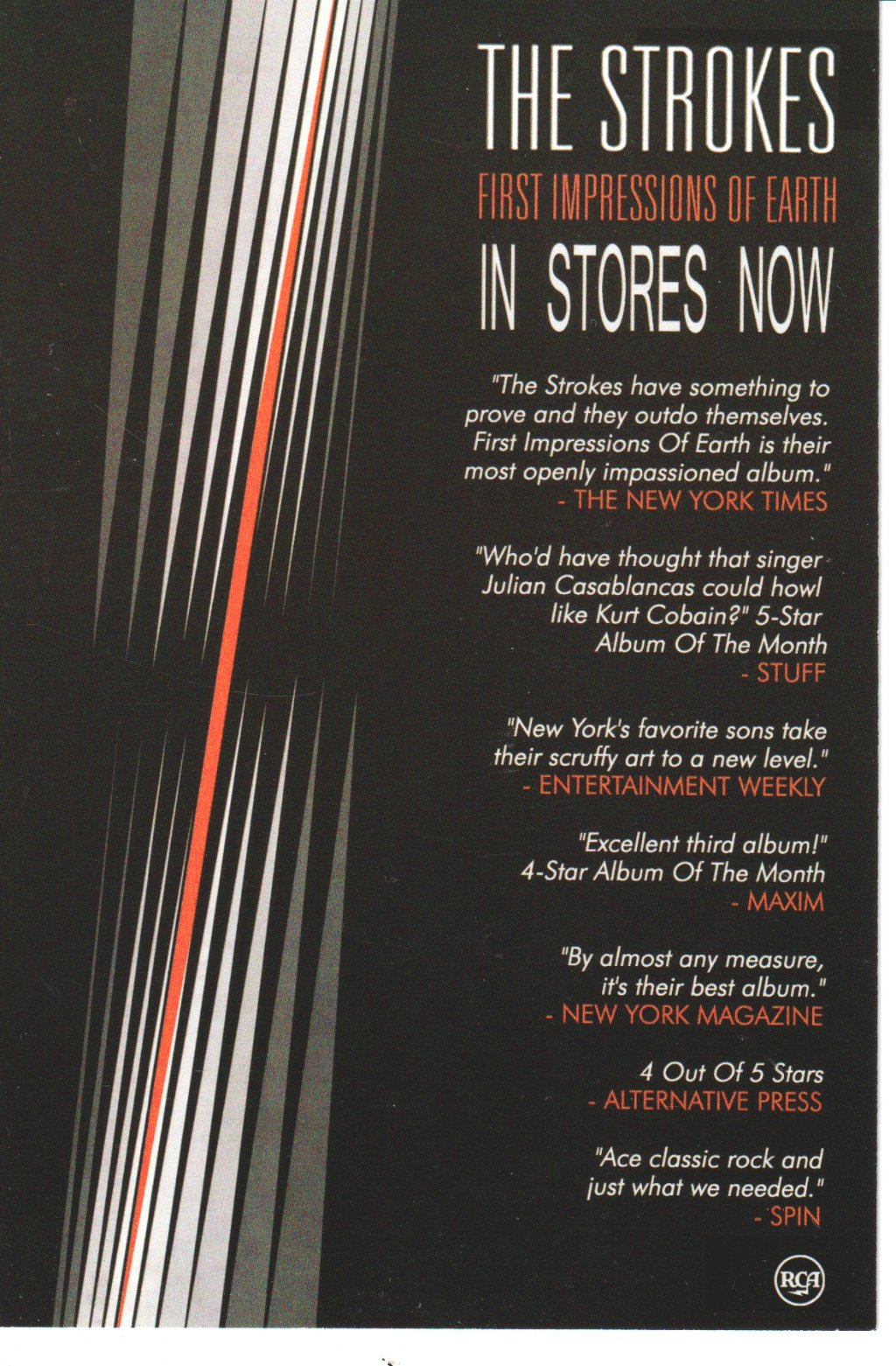 Strokes - First Impressions Of Earth - Card