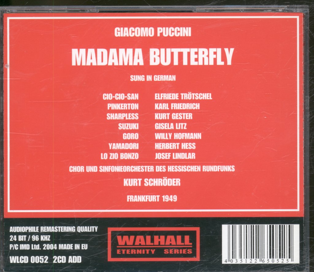 Kurt Schroder - Madama Butterfly - Double Cd