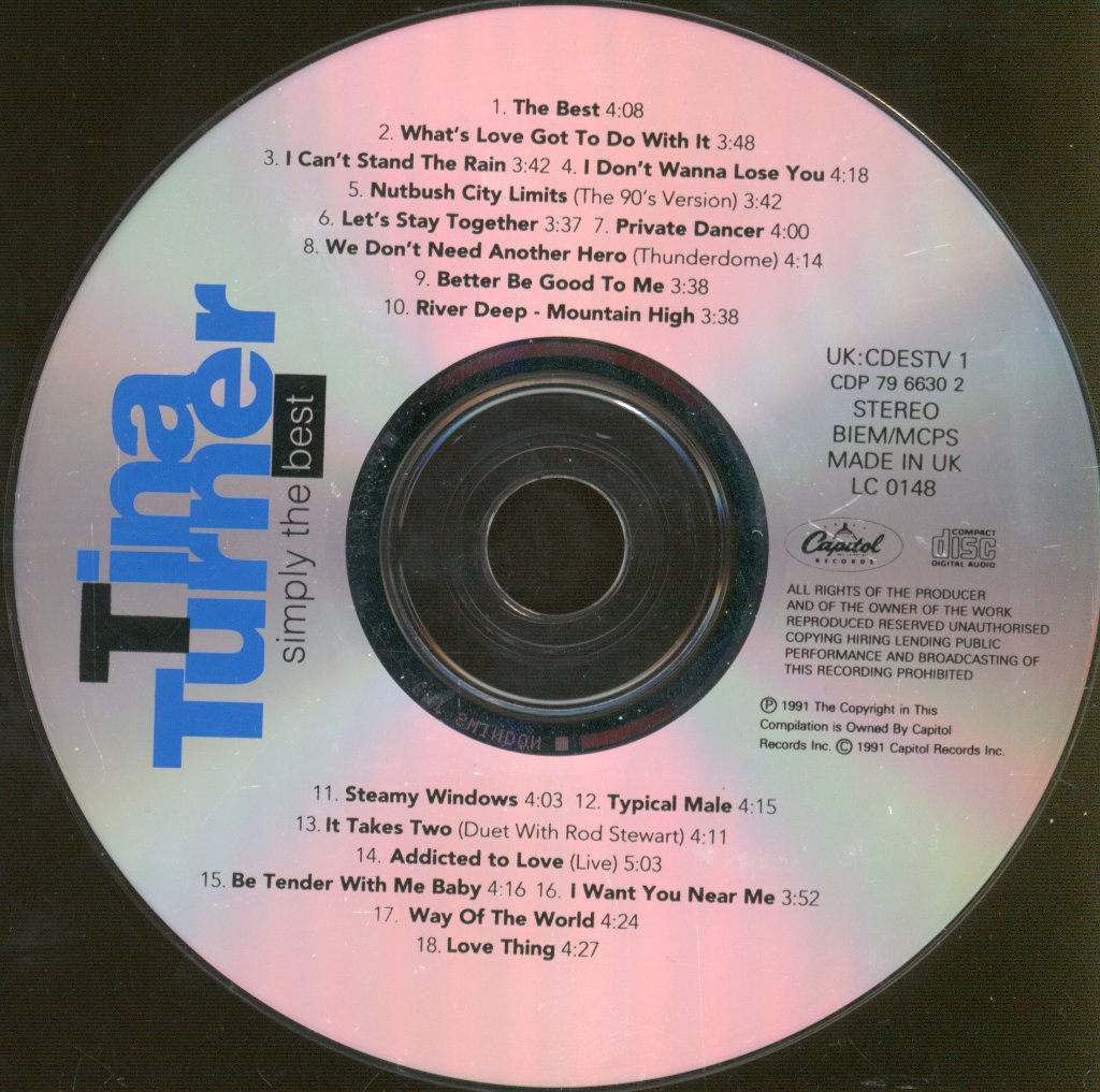 Tina Turner - Simply The Best - Cd