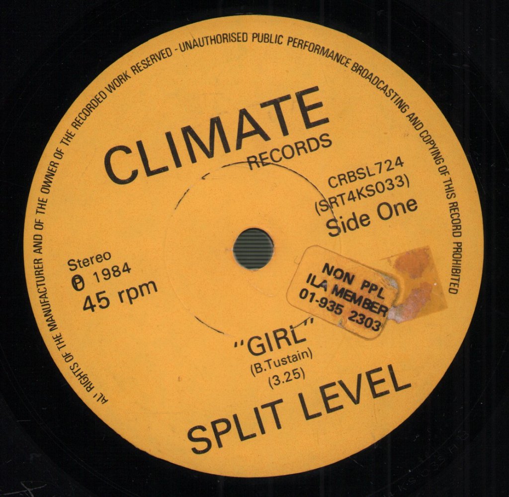Split Level - Girl / In The Future - 7 Inch