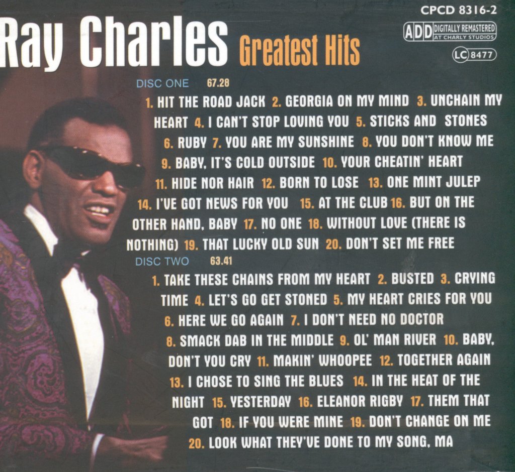 Ray Charles - Greatest Hits - Double Cd