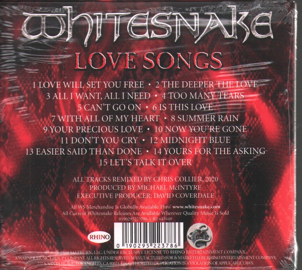 Whitesnake - Love Songs - Cd