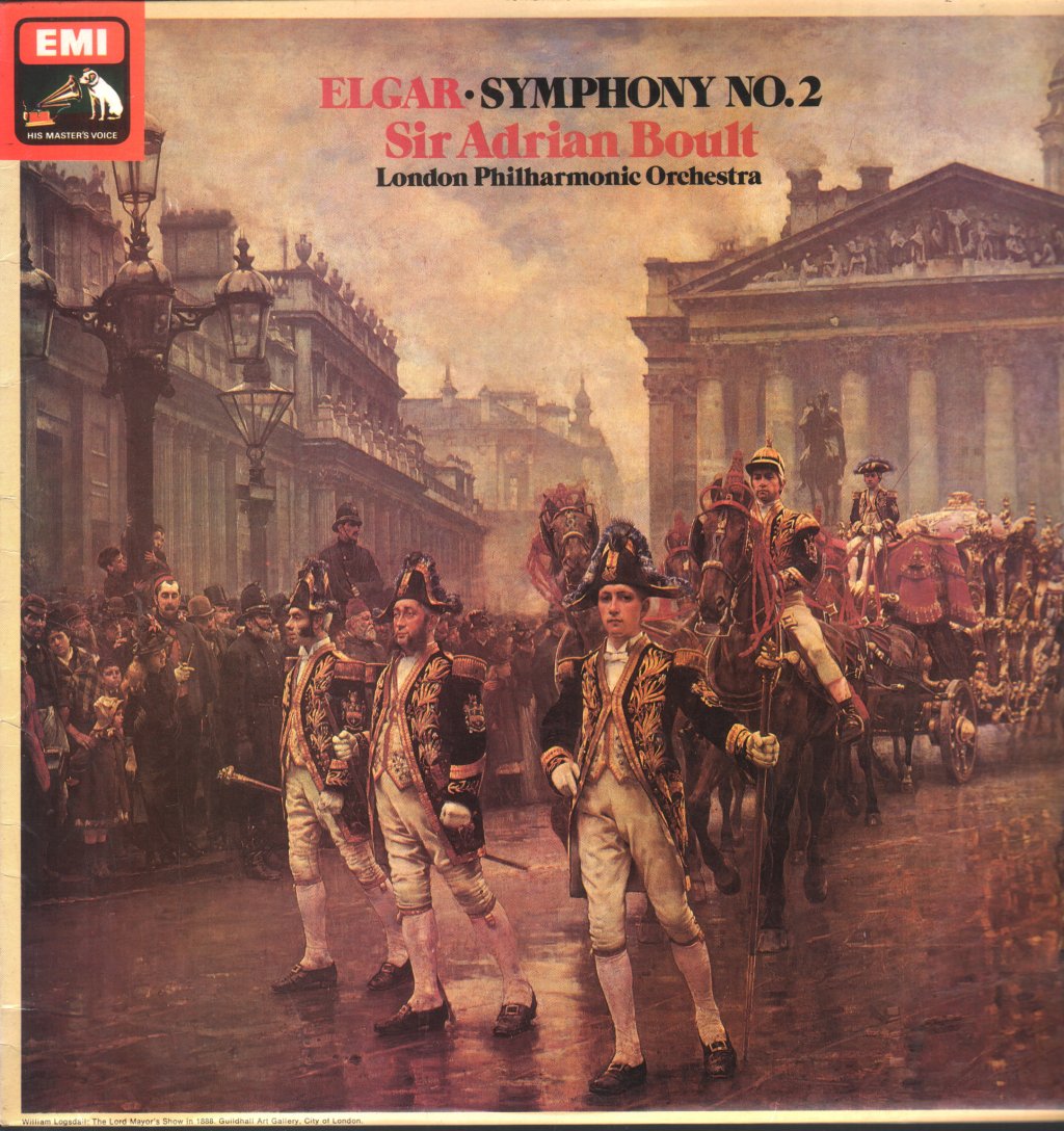 Sir Adrian Boult / London Philharmonic Orchestra - Elgar Symphony No.2 - Lp
