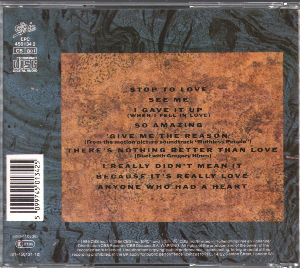 Luther Vandross - Give Me The Reason - Cd