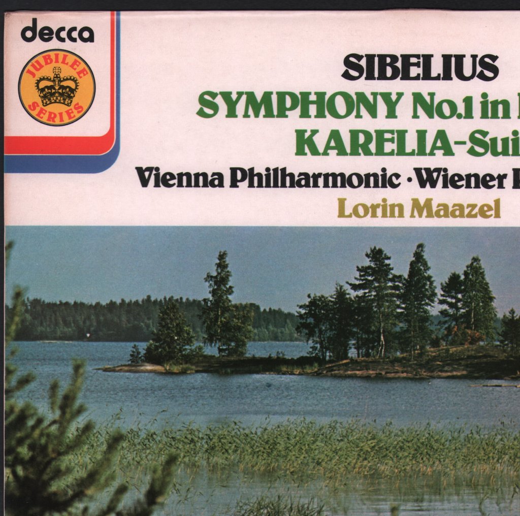Lorin Maazel / Vienna Philharmonic Orchestra - Sibelius - Symphony No.1 In E Minor / Karelia Suite - Lp