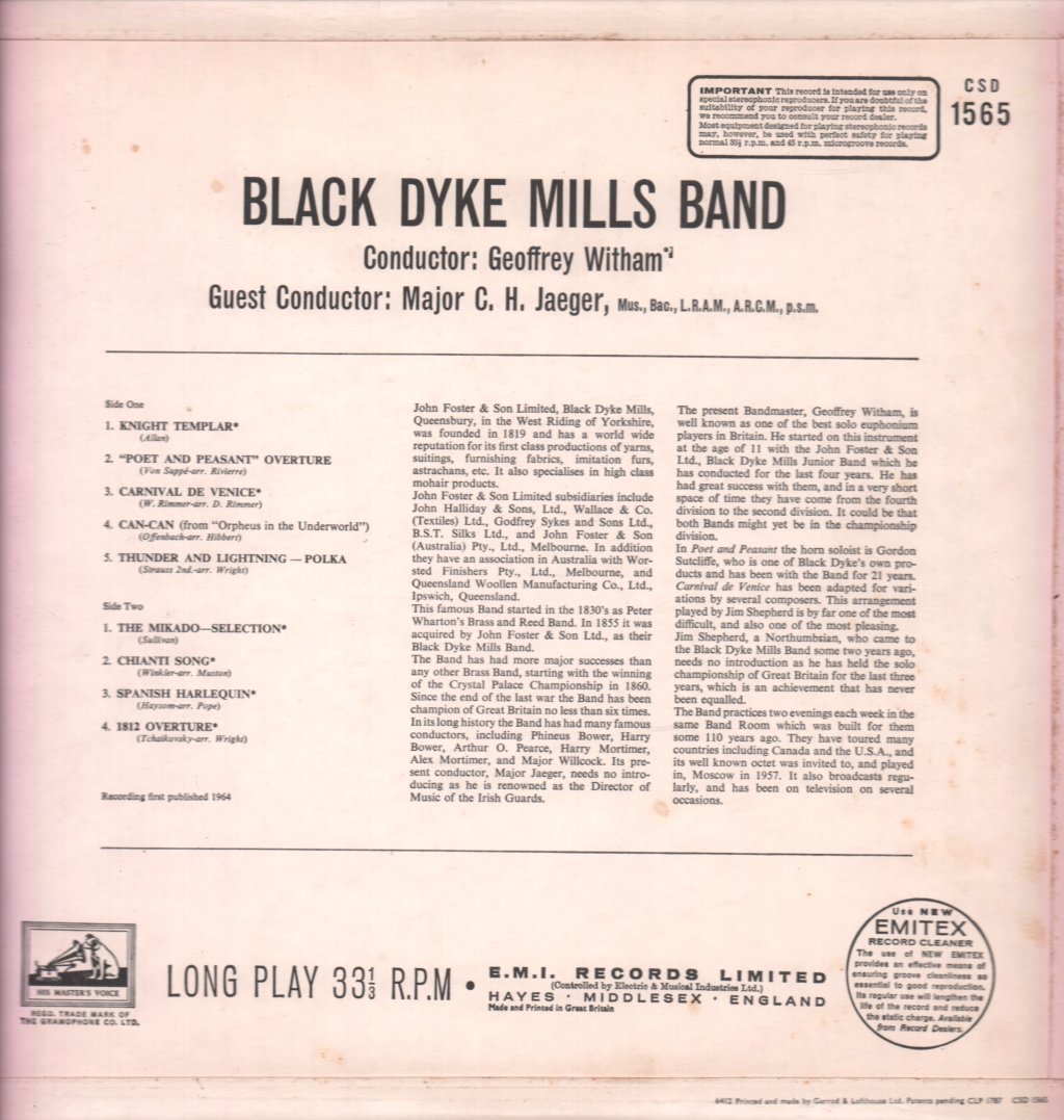 Black Dyke Mills Band - Black Dyke Mills Band - Lp
