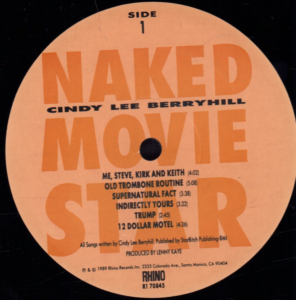 Cindy Lee Berryhill - Naked Movie Star - Lp