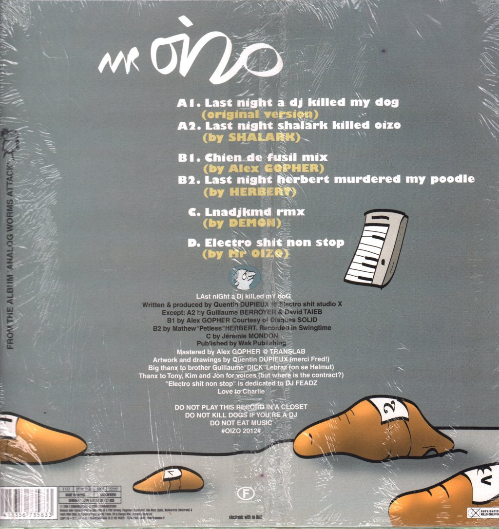 Mr. Oizo - Last Night A DJ Killed My Dog - Double 12 Inch
