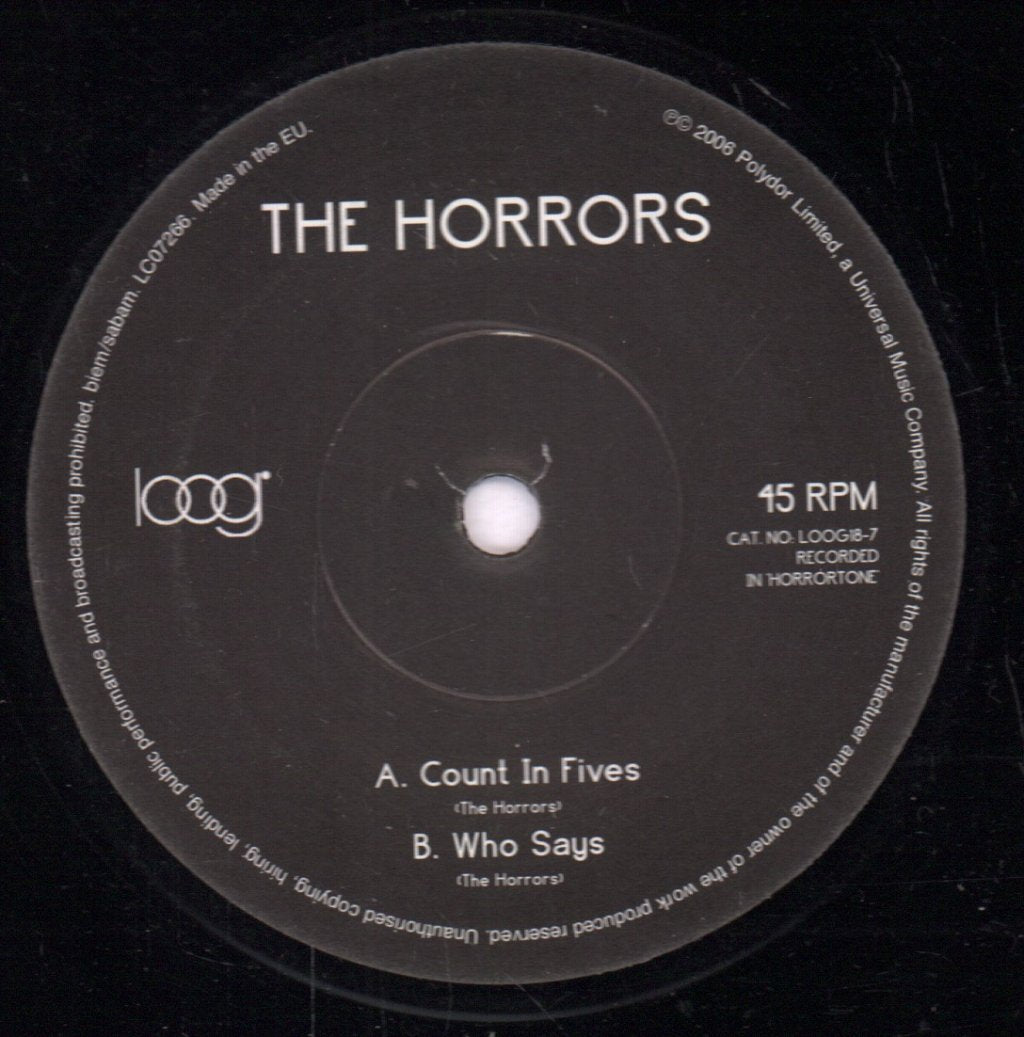Horrors - Count In Fives - 7 Inch