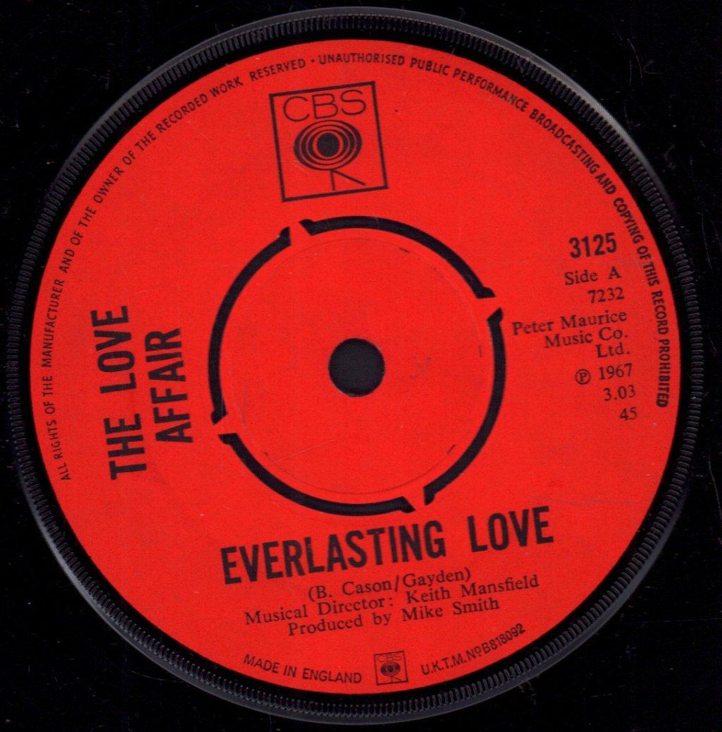 Love Affair - Everlasting Love - 7 Inch
