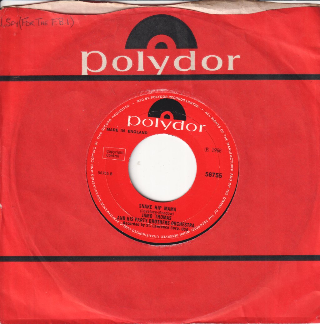 Jamo Thomas And His Party Brothers Orchestra - I Spy - 7 Inch