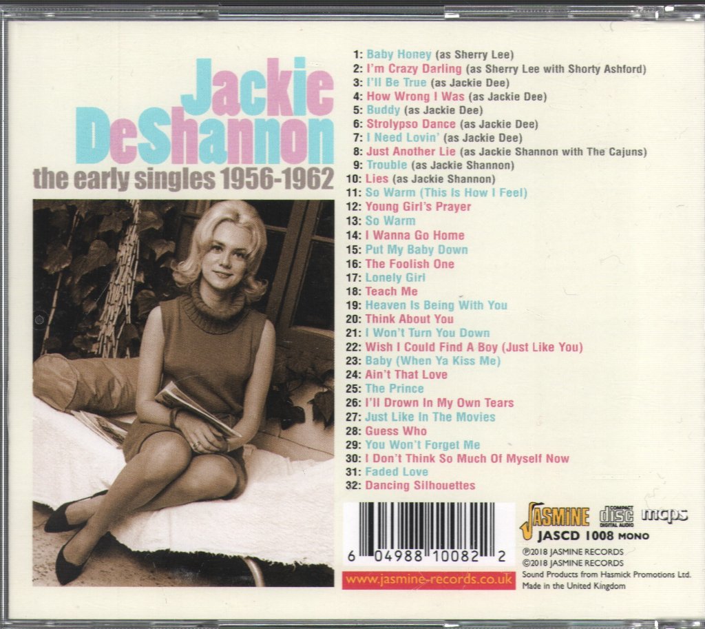 Jackie DeShannon - Early Singles 1956-1962 - Cdr