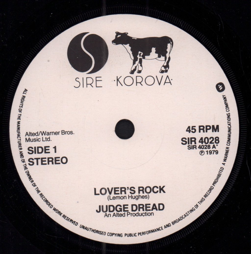 Judge Dread - Lover's Rock - 7 Inch