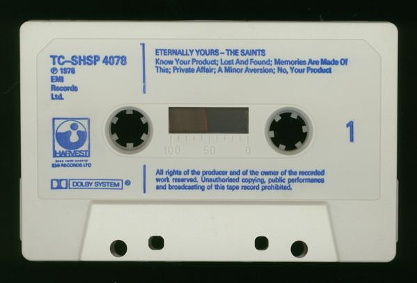 Saints (Aussie Punk Group) - Eternally Yours - Cassette