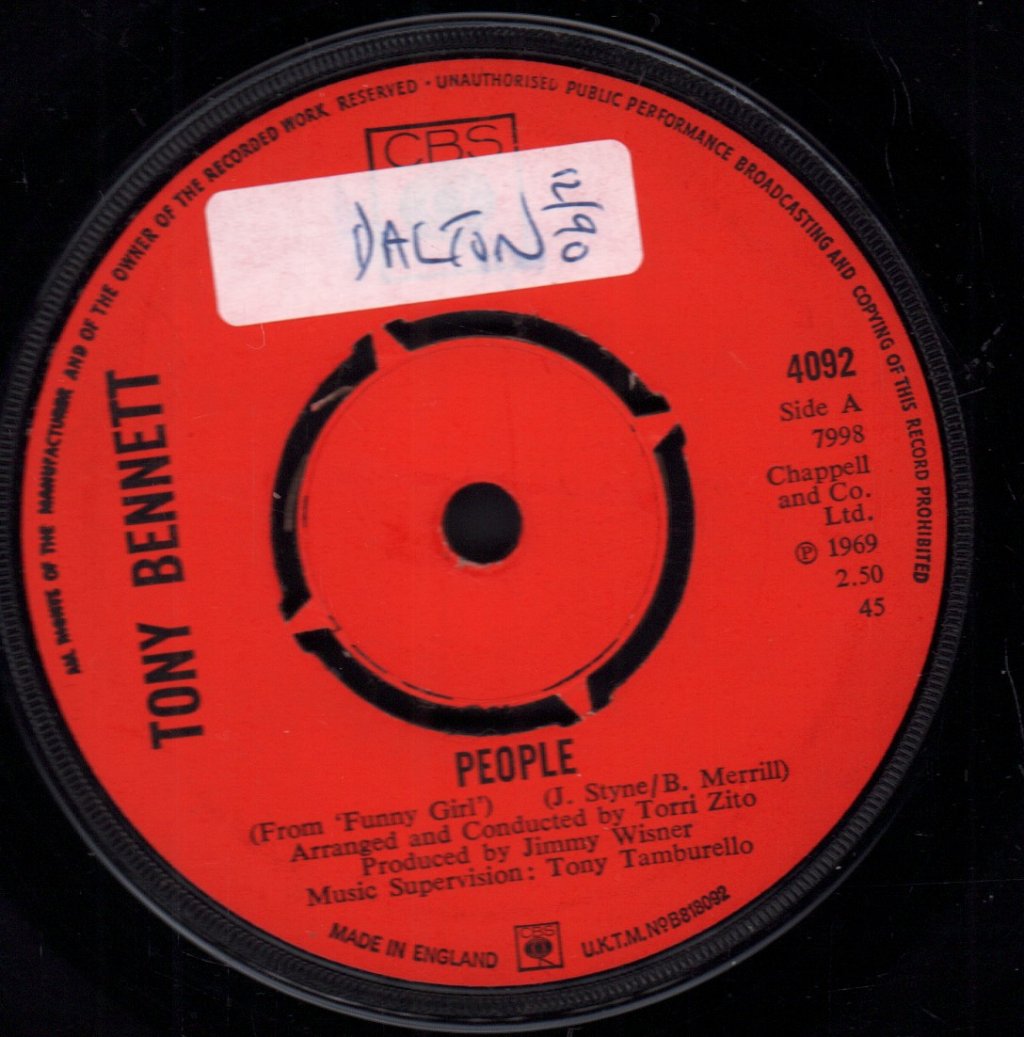 Tony Bennett - People - 7 Inch