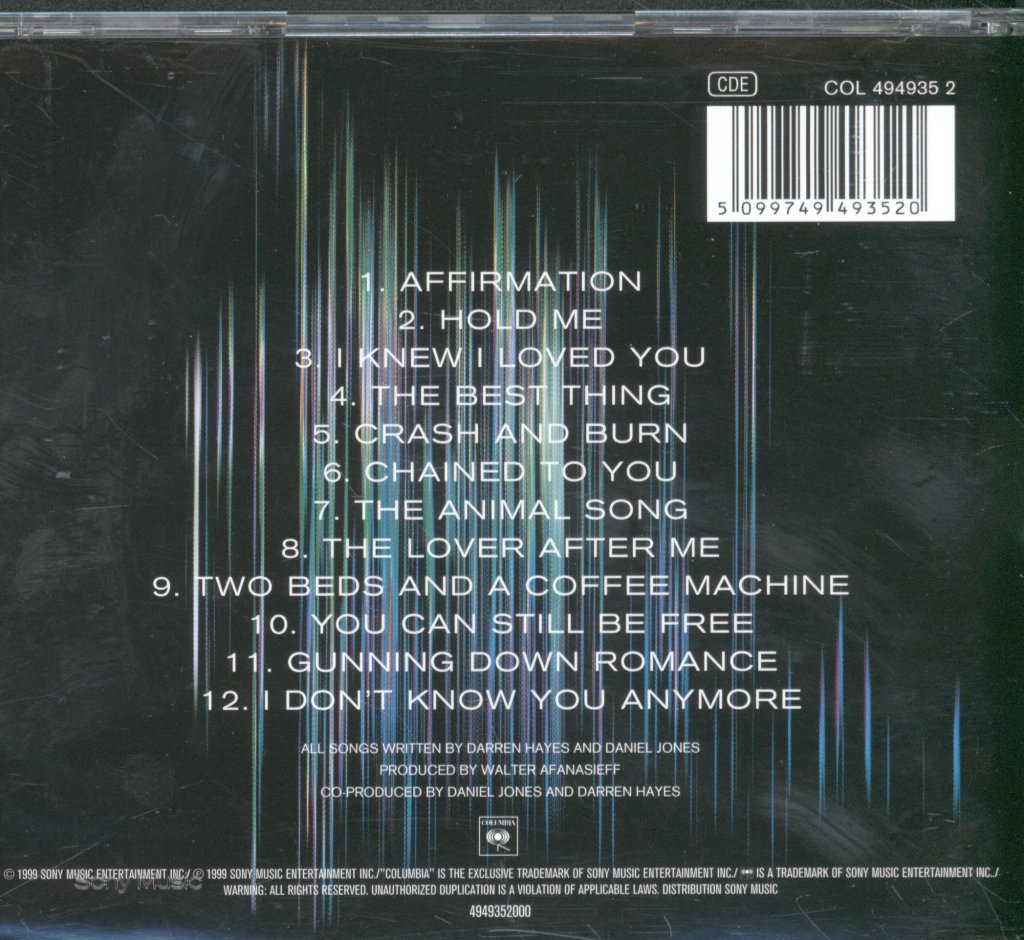 Savage Garden - Affirmation - Cd