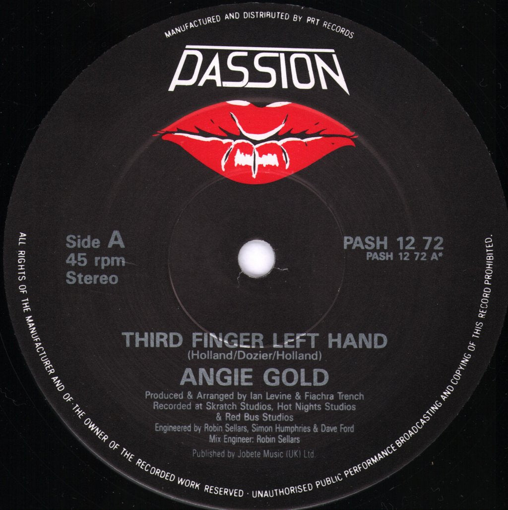 Angie Gold - Third Finger Left Hand - 12 Inch