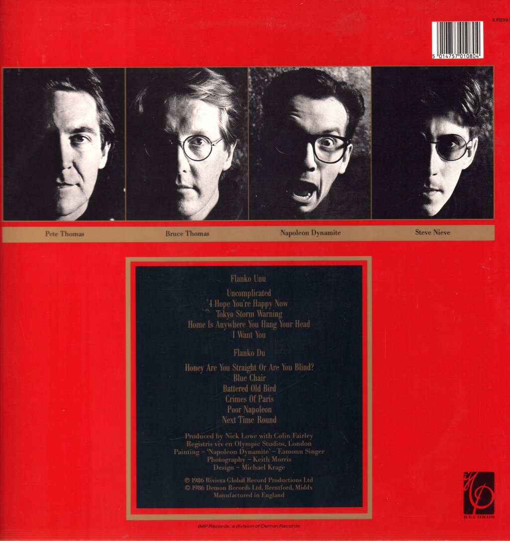 Elvis Costello And The Attractions - Blood & Chocolate - Lp
