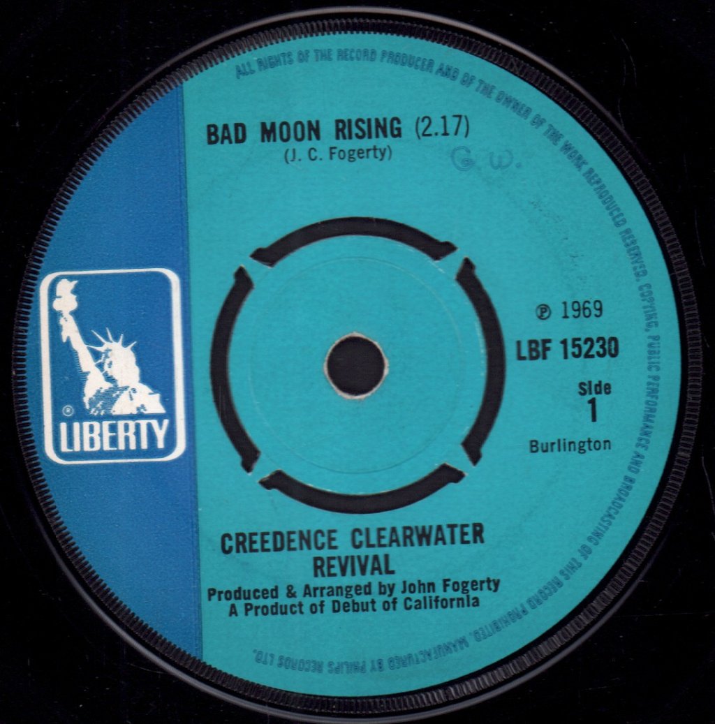 Creedence Clearwater Revival - Bad Moon Rising - 7 Inch