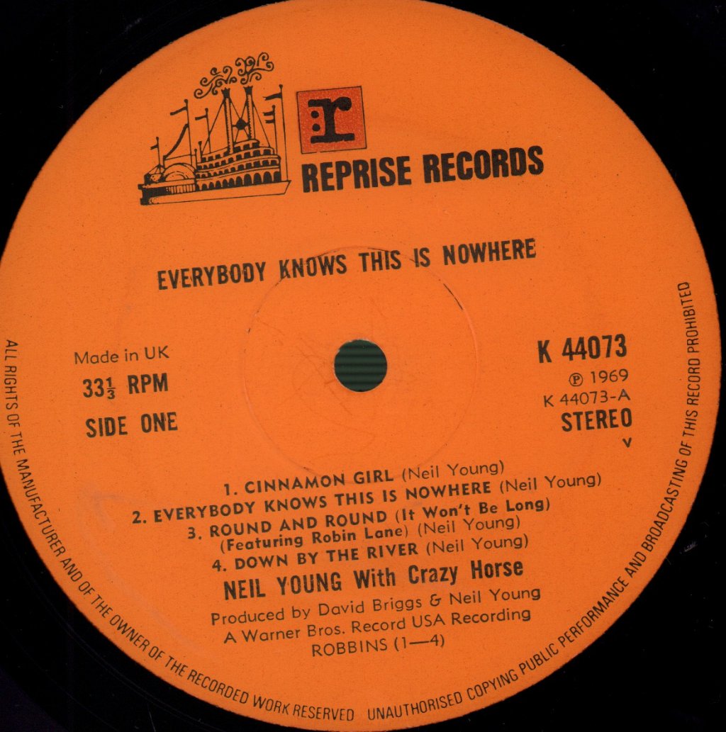 Neil Young - Everybody Knows This Is Nowhere - Lp