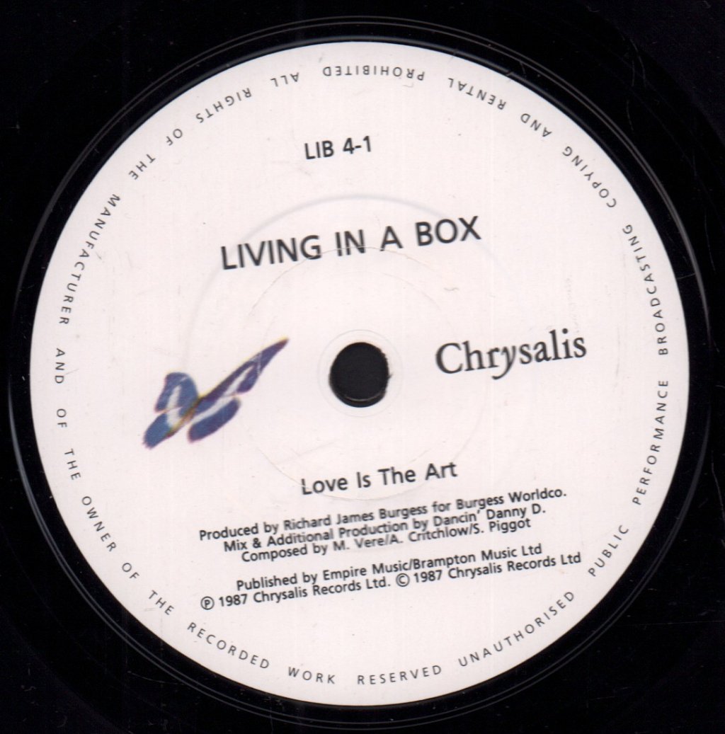 Living In A Box - Love Is The Art - 7 Inch