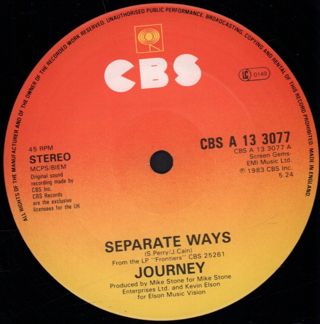 Journey - Separate Ways - 12 Inch