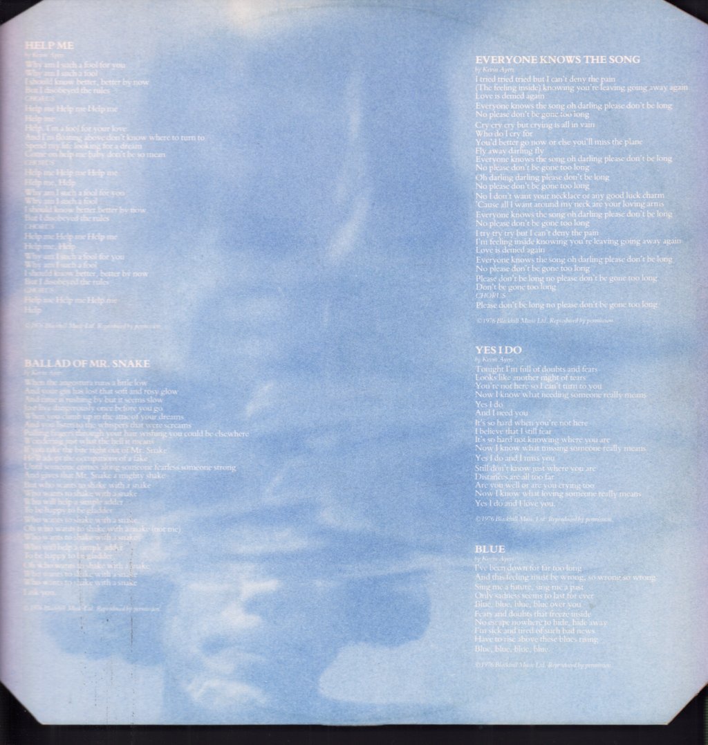 Kevin Ayers - Yes We Have No Mananas - Lp