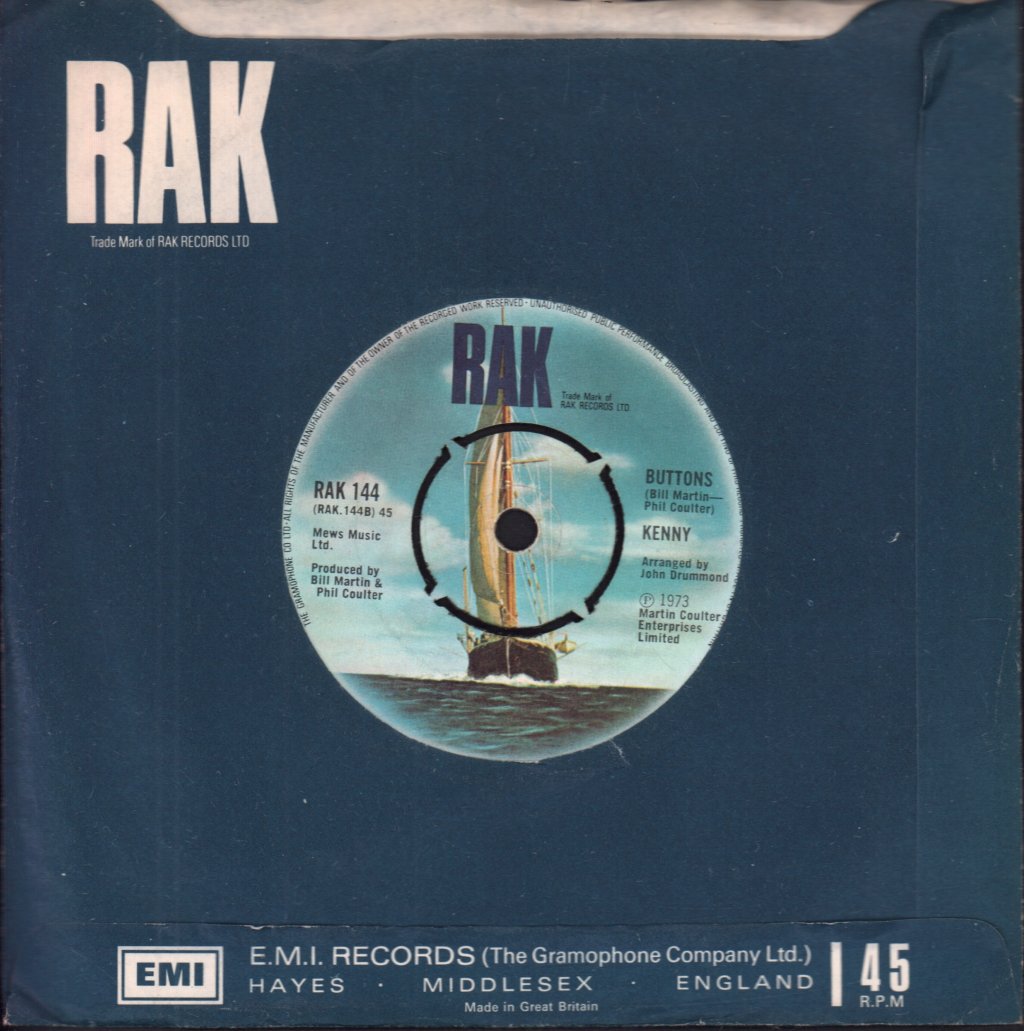Kenny - Heart Of Stone - 7 Inch