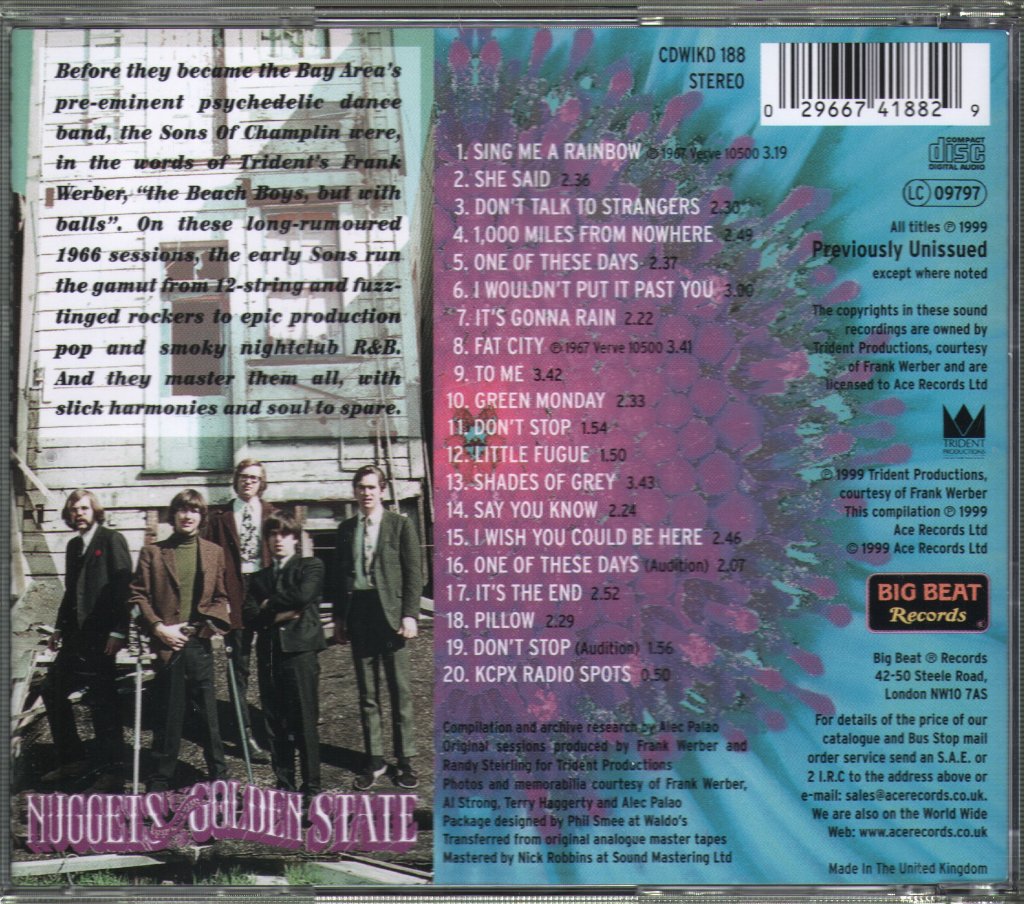 Sons Of Champlin - Fat City - Cd