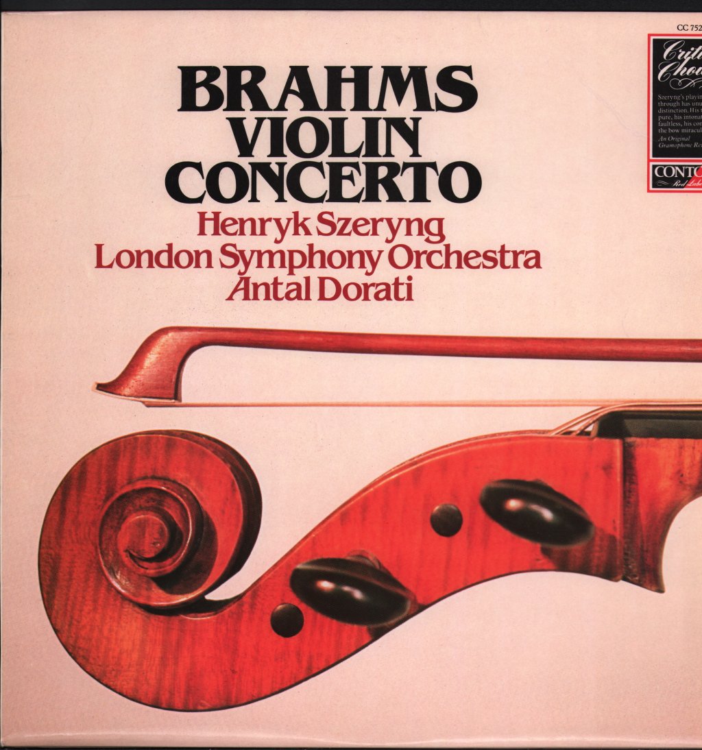 Henryk Szeryng / Antal Dorati / London Symphony Orchestra - Brahms - Violin Concerto - Lp
