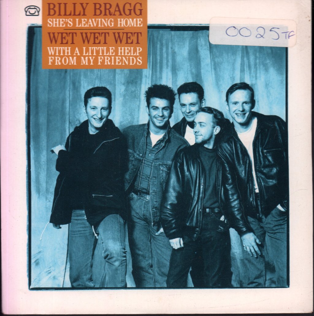 Wet Wet Wet/Billy Bragg - With A Little Help From My Friends/She's Leaving Home - 7 Inch