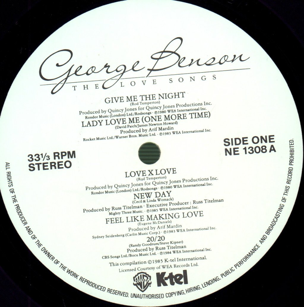 George Benson - Love Songs - Lp