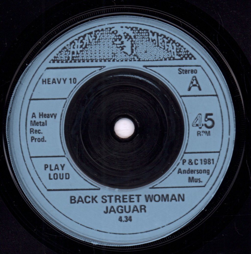 Jaguar (Nwobhm Group) - Back Street Woman - 7 Inch