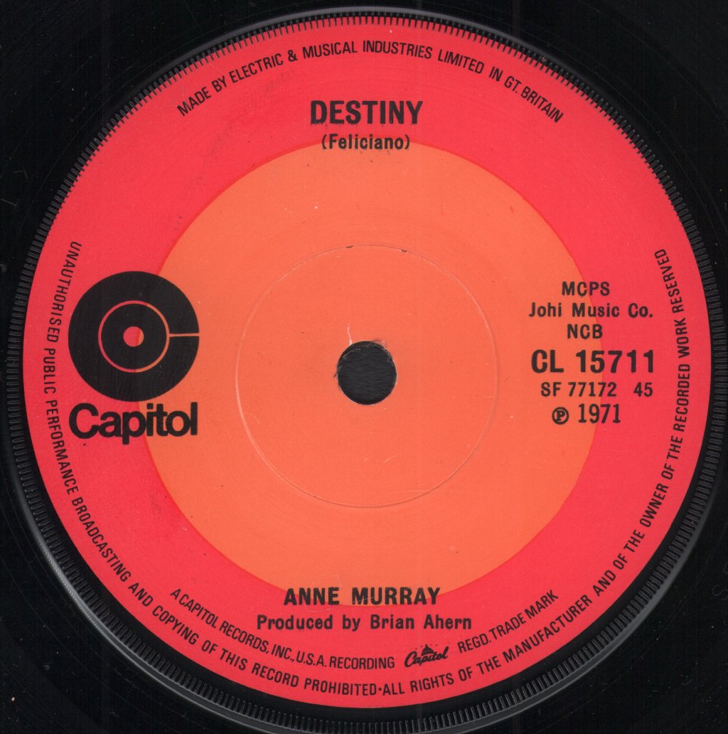 Anne Murray - Let Me Be The One - 7 Inch