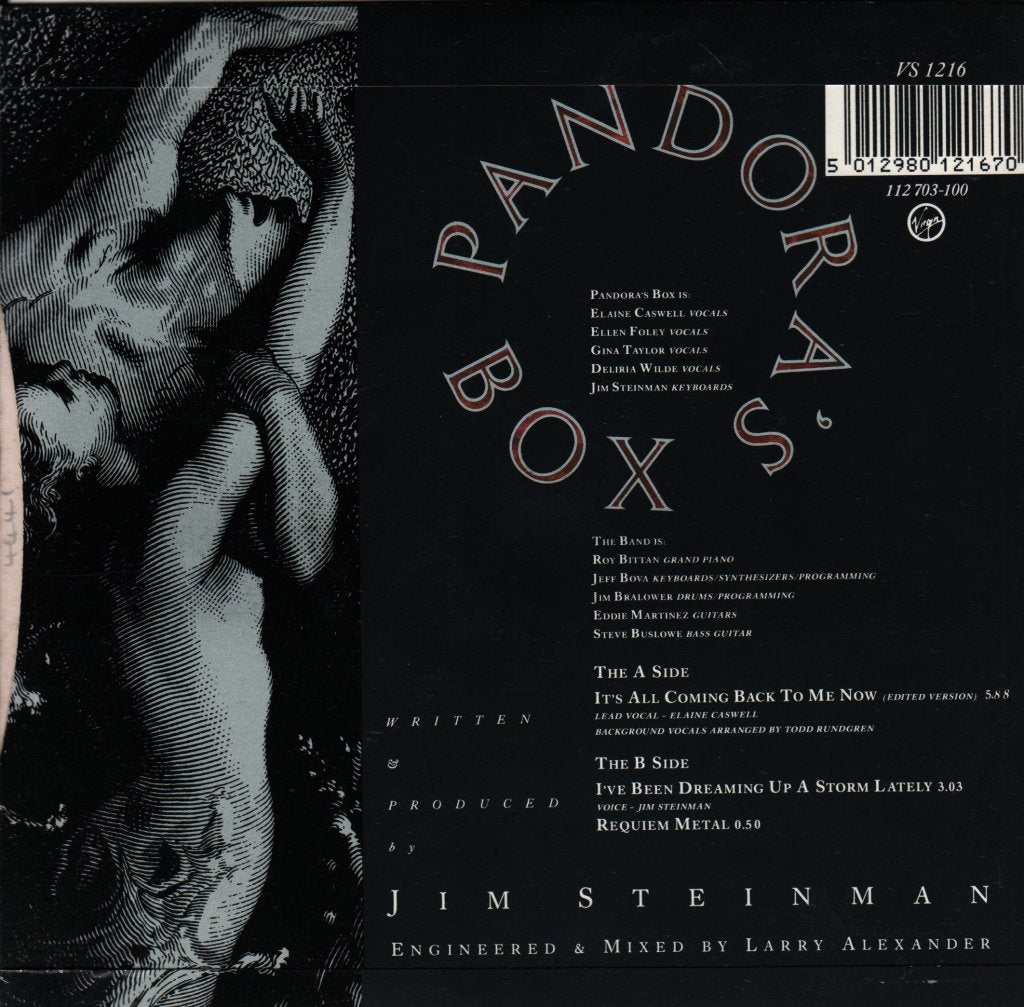 Pandora's Box (Us) - It's All Coming Back To Me Now - 7 Inch