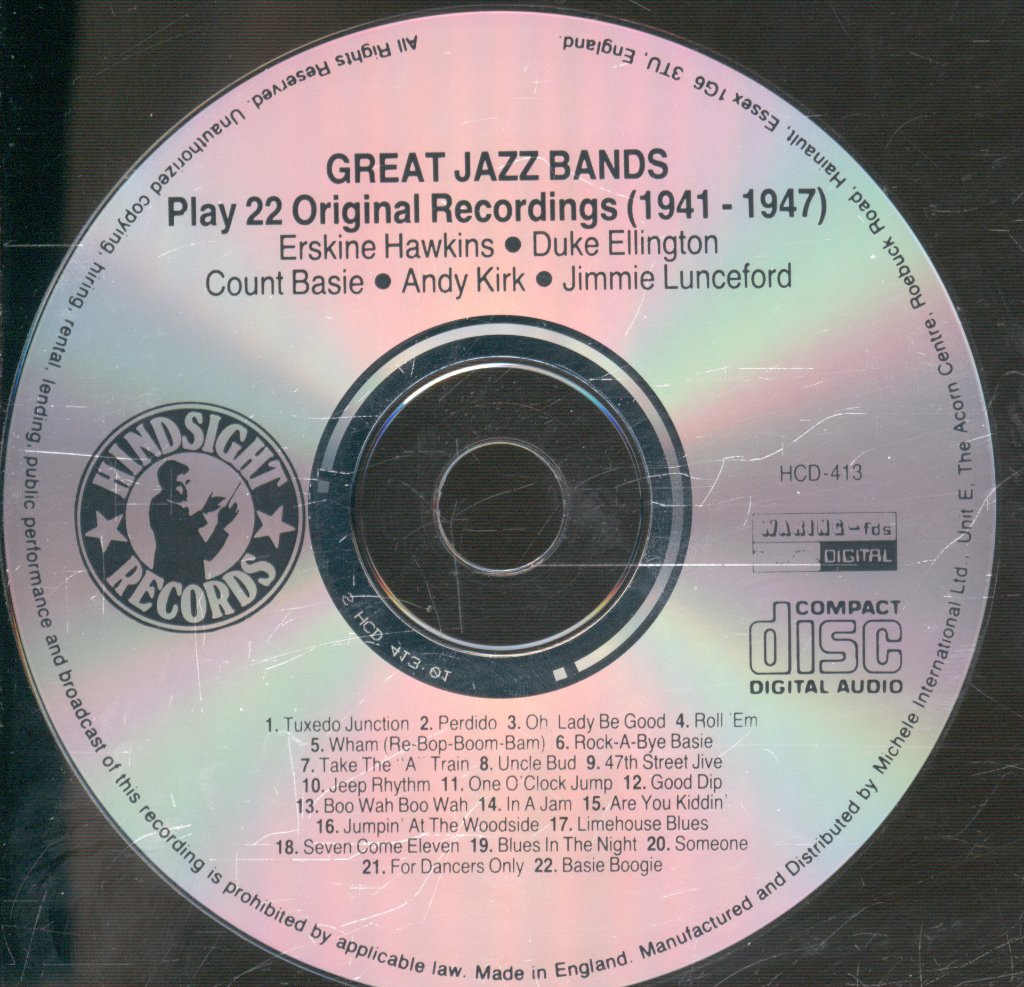 Various Artists - Great Jazz Bands Plays 22 Original Recordings (1941-1947) - Cd