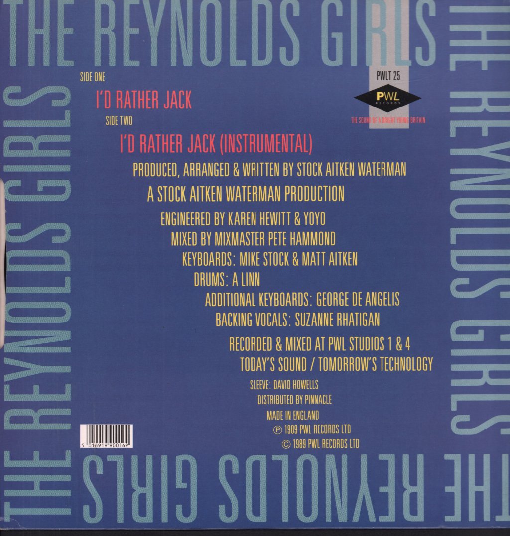 Reynolds Girls - I'd Rather Jack - 12 Inch