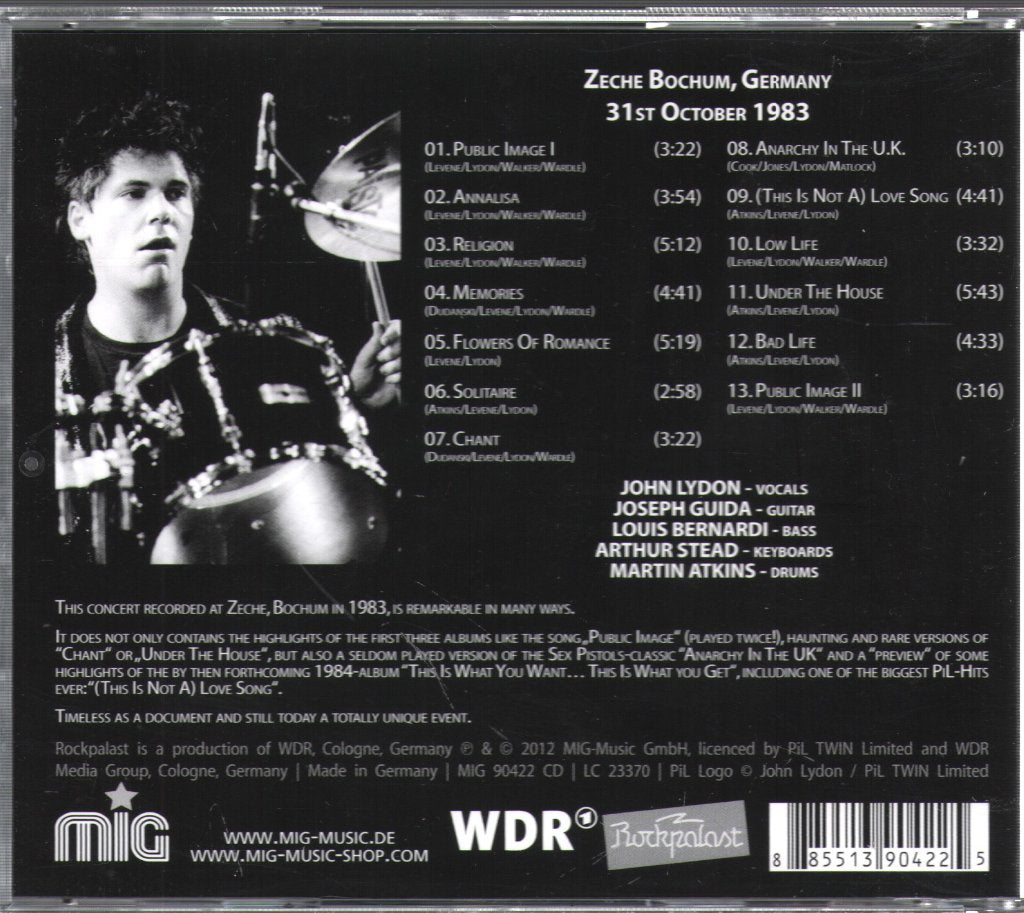 Public Image Limited - Live At Rockpalast 1983 - Cd