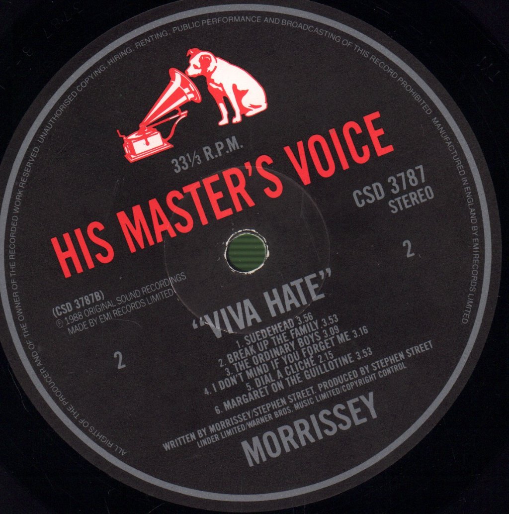 Morrissey - Viva Hate - Lp