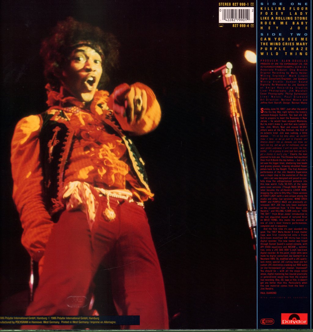 Jimi Hendrix - Jimi Plays Monterey - Lp