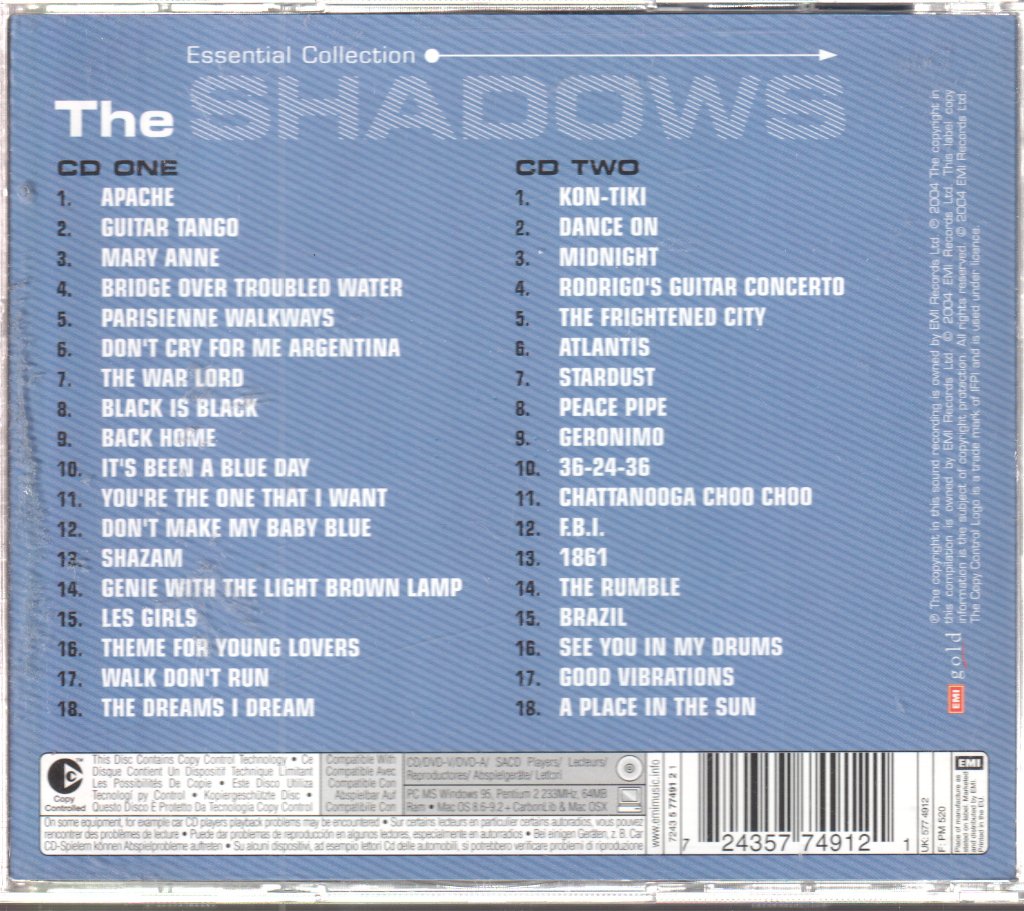Shadows - Essential Collection - Double Cd