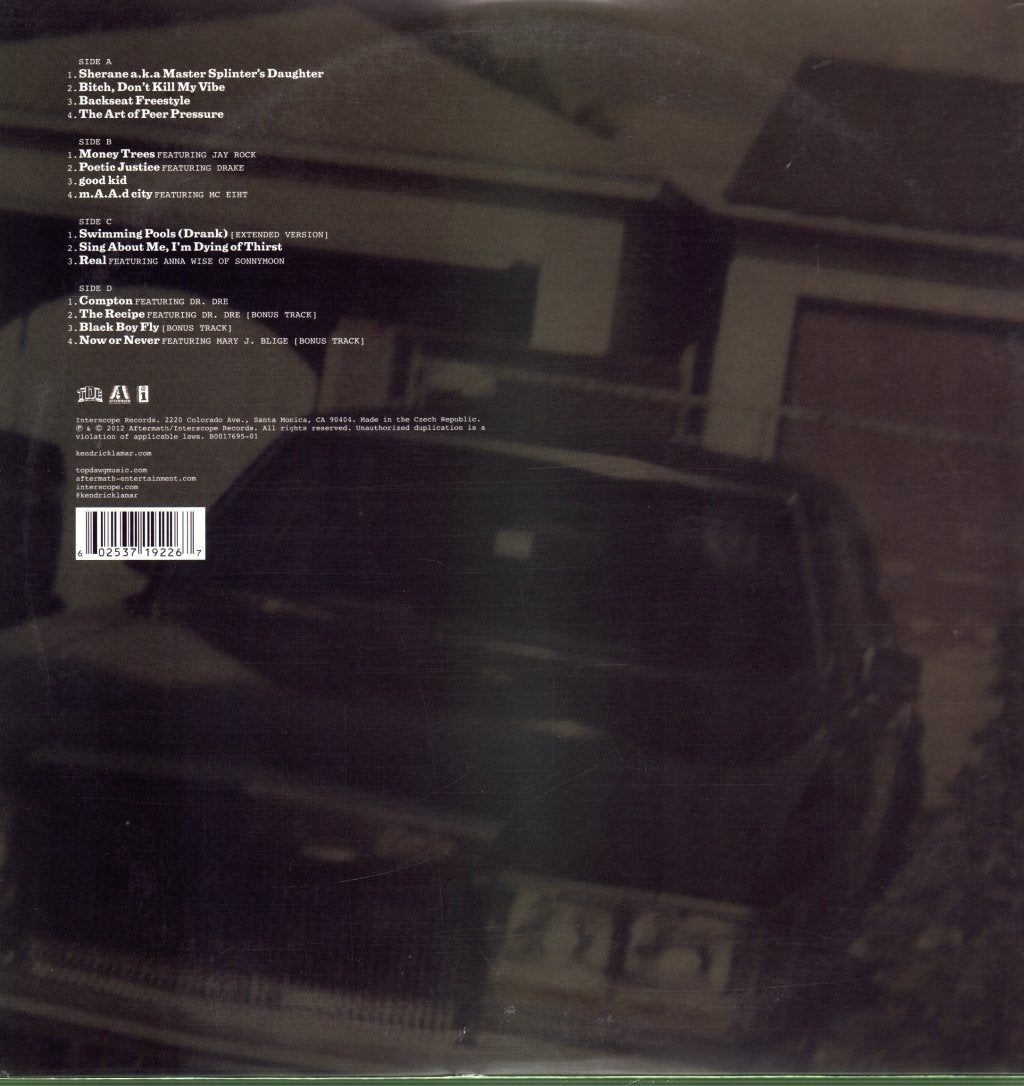 Kendrick Lamar - Good Kid M.a.a.d City - Double Lp