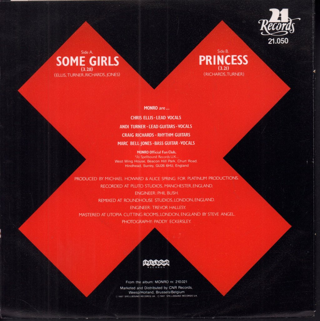 Monro - Some Girls - 7 Inch