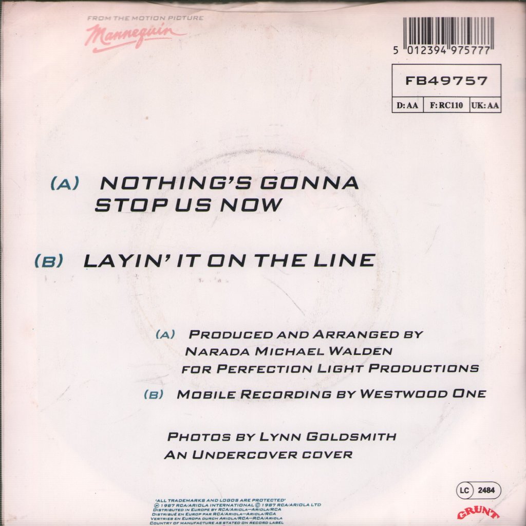 Starship - Nothing's Gonna Stop Us Now - 7 Inch