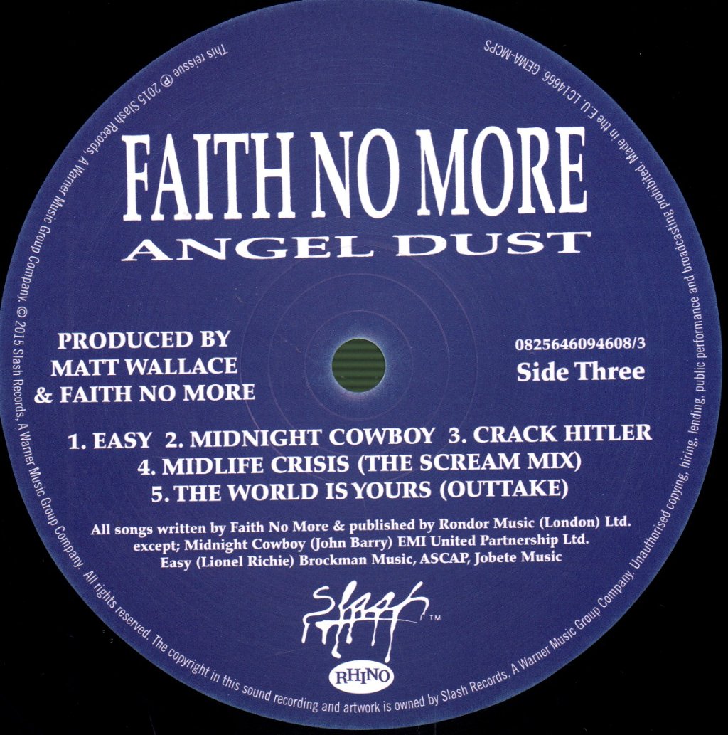 Faith No More - Angel Dust - Double Lp