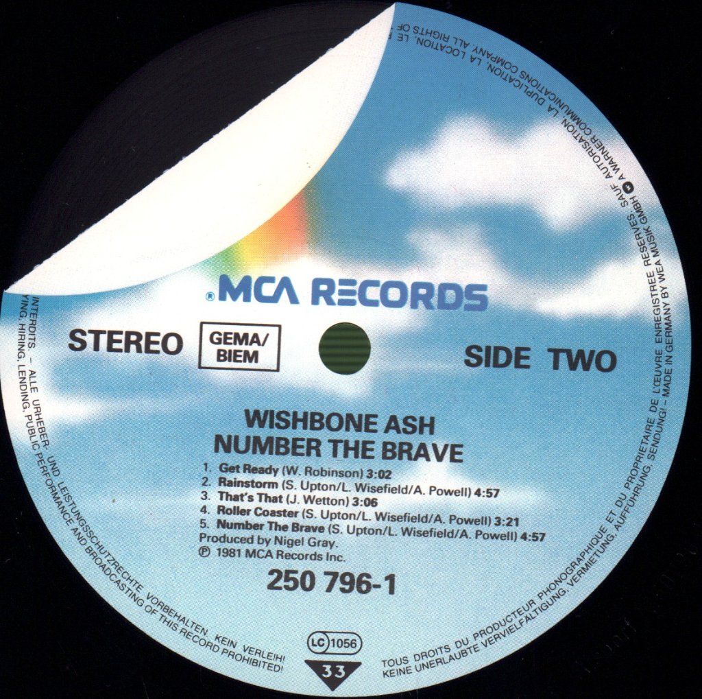 Wishbone Ash - Number The Brave - Lp