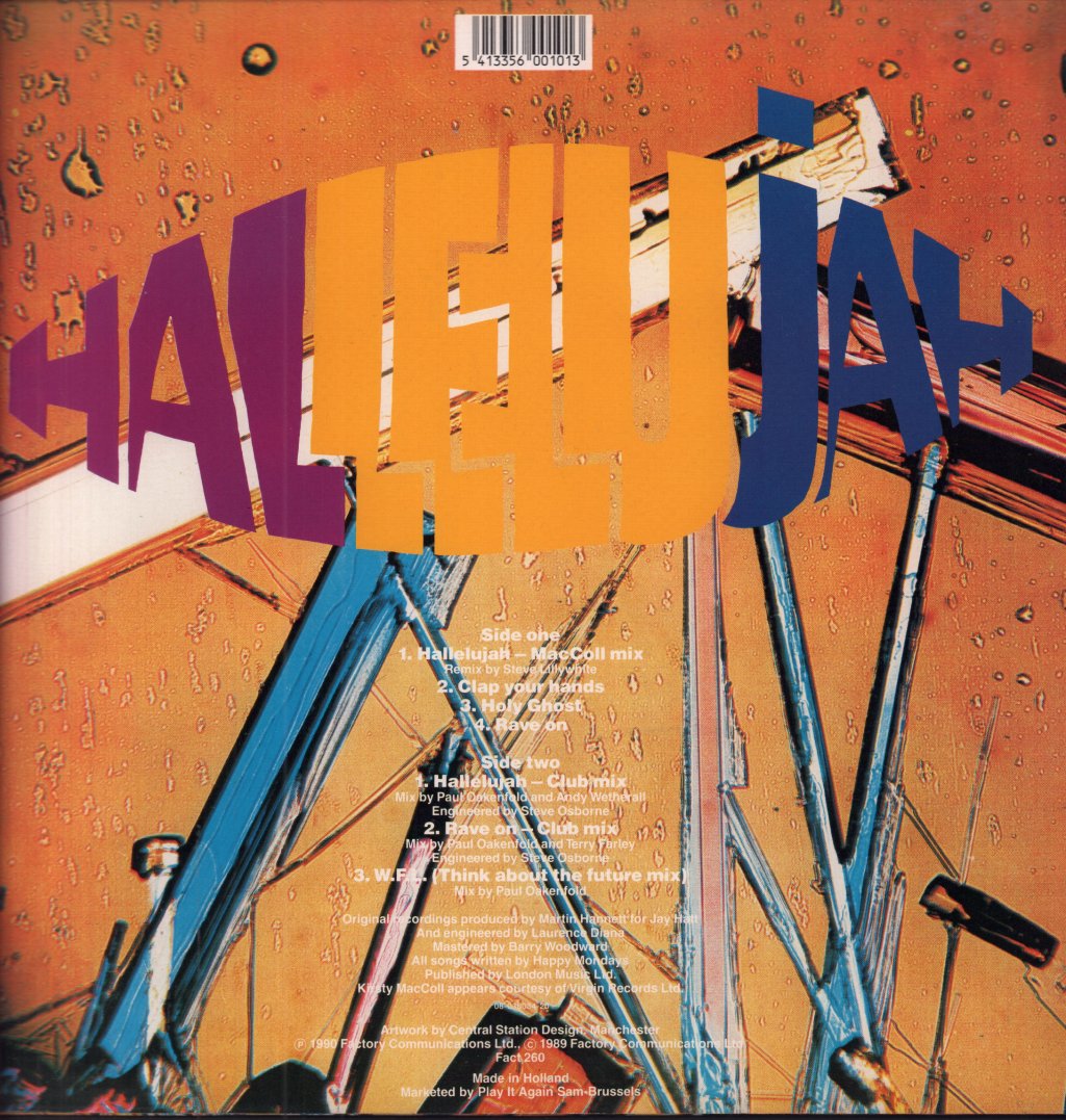 Happy Mondays - Hallelujah - 12 Inch