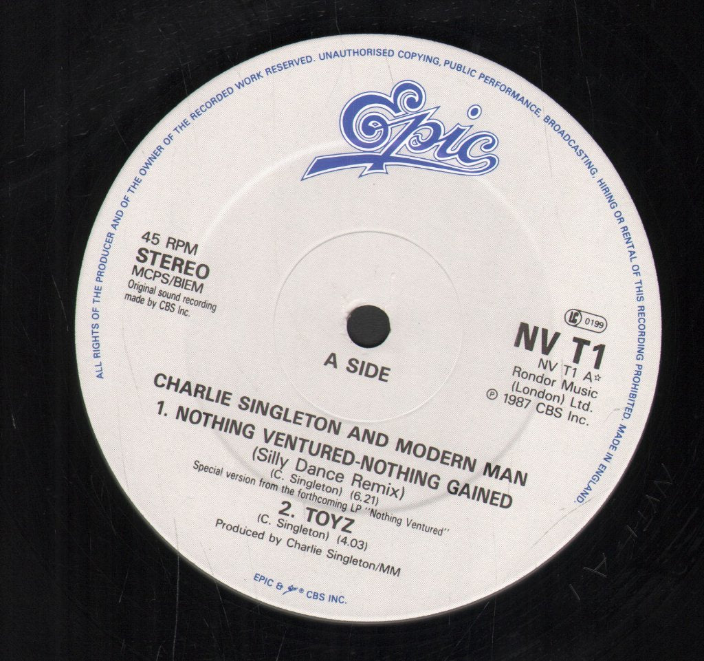 Charlie Singleton And Modern Man - Nothing Ventured Nothing Gained - 12 Inch