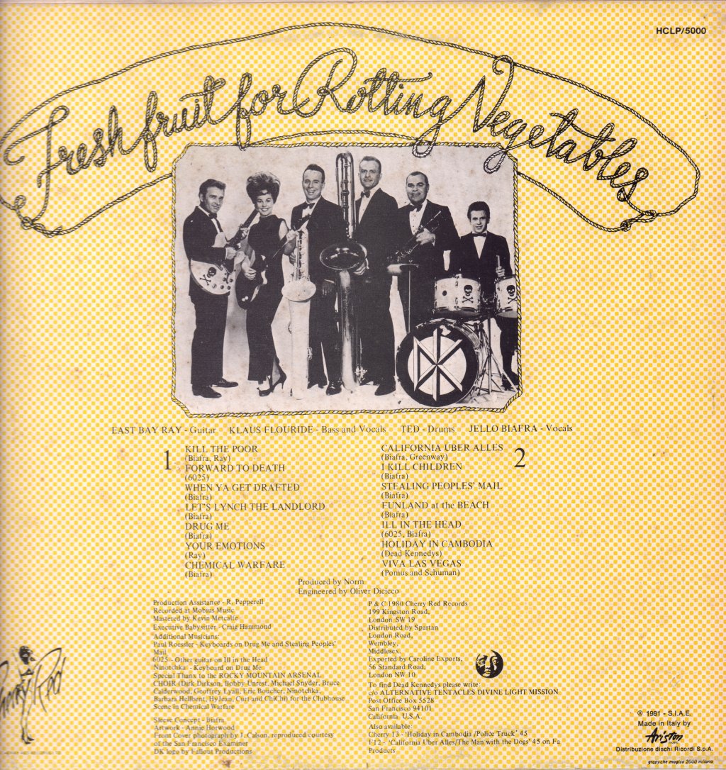 Dead Kennedys - Fresh Fruit For Rotting Vegetables - Lp
